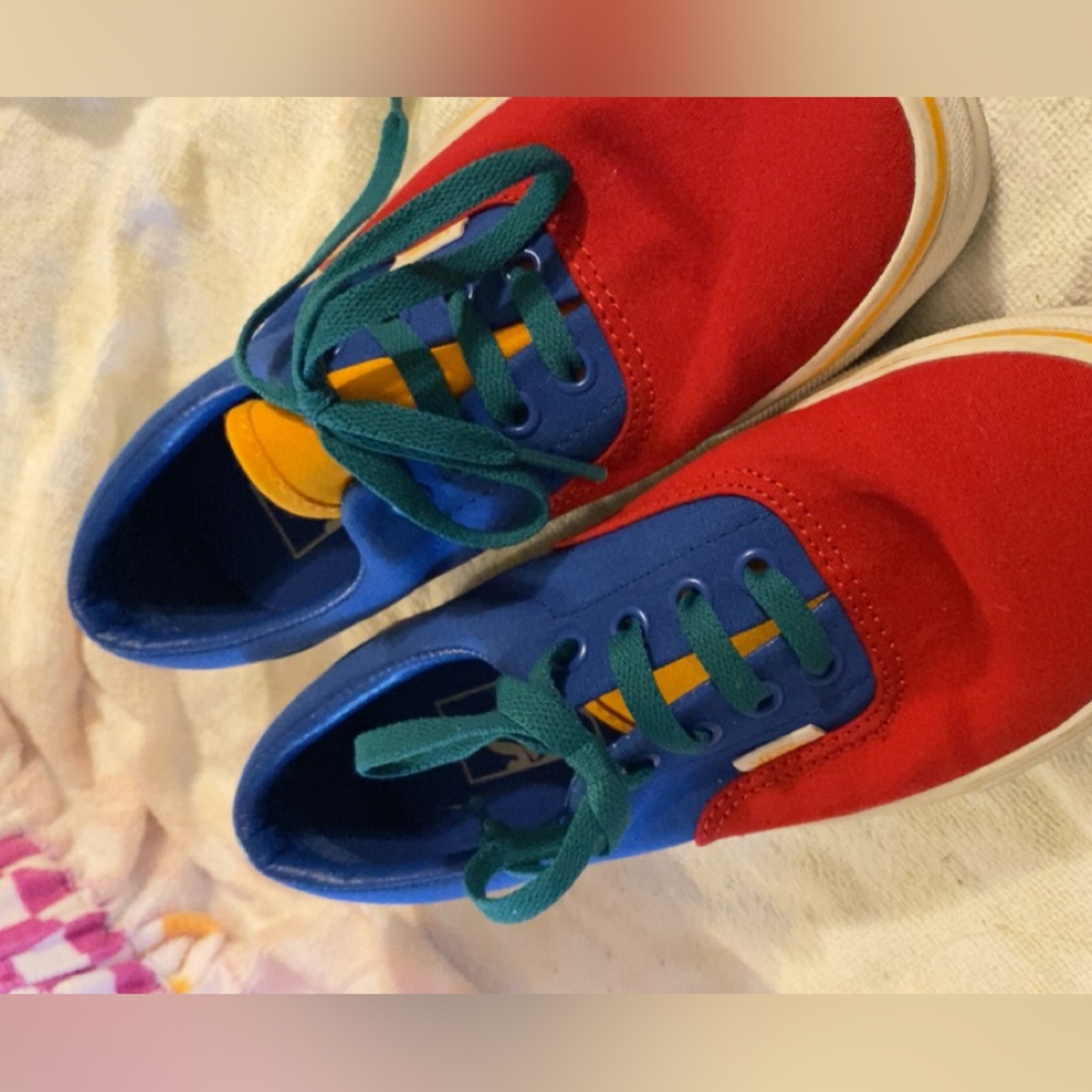 Multicolor Vans size 7